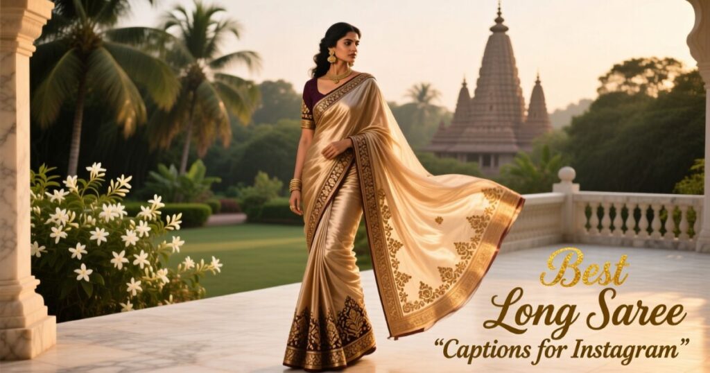 best-long-saree-captions-for-instagram